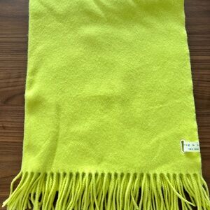 Rag & Bone Lime Green Wool Scarf